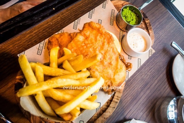 Fish & Chips Gordon Ramsay's Bread Street Kitchen Singapore