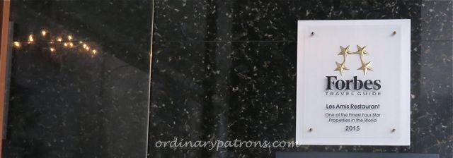 Les Amis Set Lunch 201522