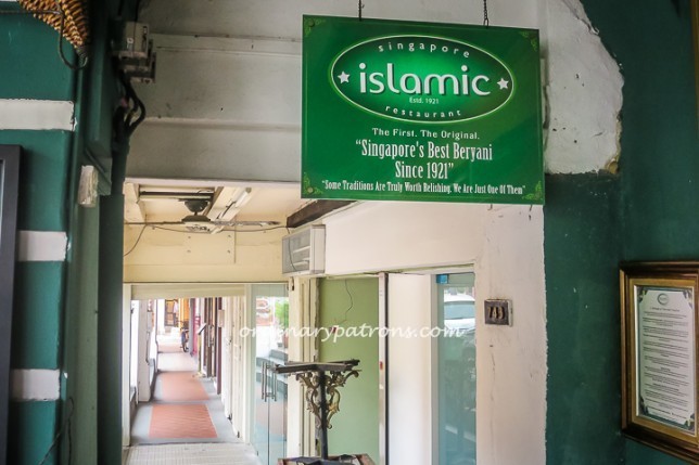Singapore Islamic Restaurant Best Bryani