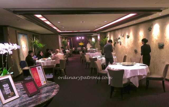 Dinner at T ang Court 3 star Michelin Chinese restaurant in HK