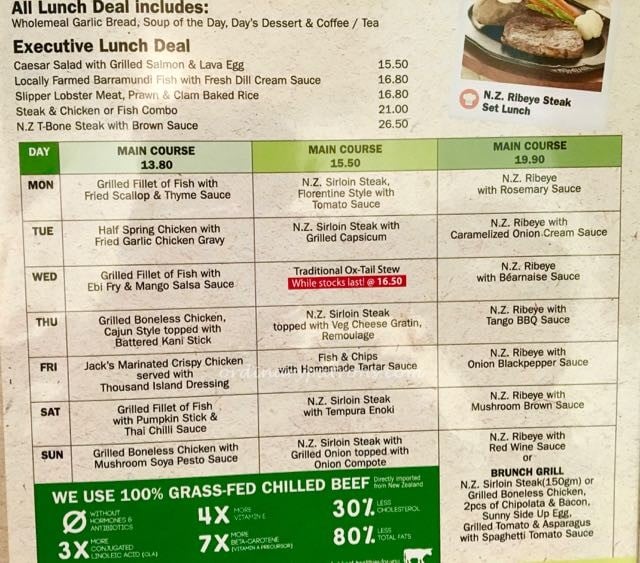 Jack;s Place Bras Basah Complex Set Lunch - 1