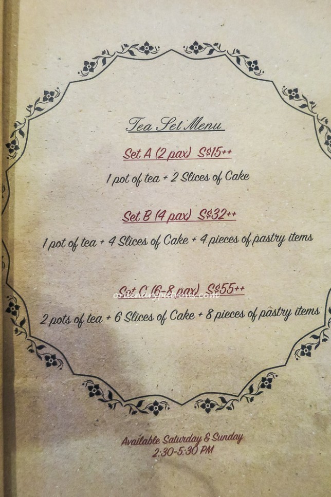 Quentin's Eurasian Restaurant Menu