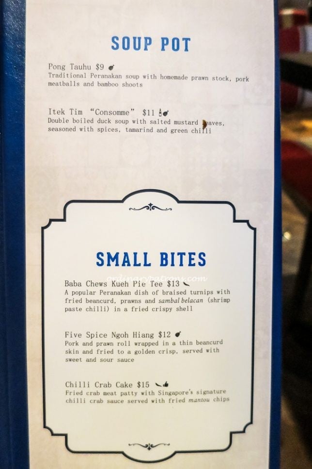 Baba Chews Bar and Eatery Menu 