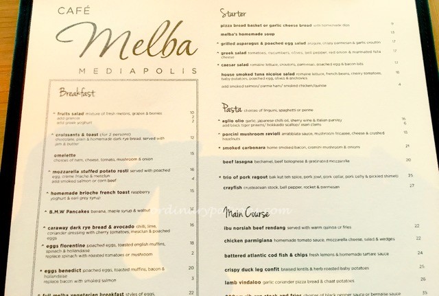 Cafe Melba Mediapolis Menu - 1