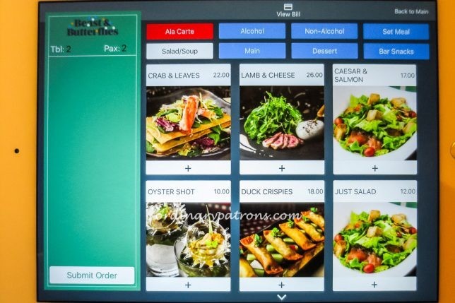 Beast & Butterflies M Social Menu