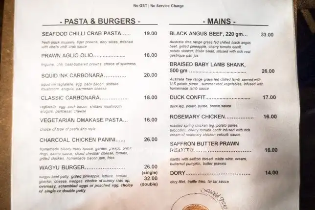 Sun Ray Cafe Menu