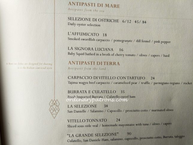 Monti Menu
