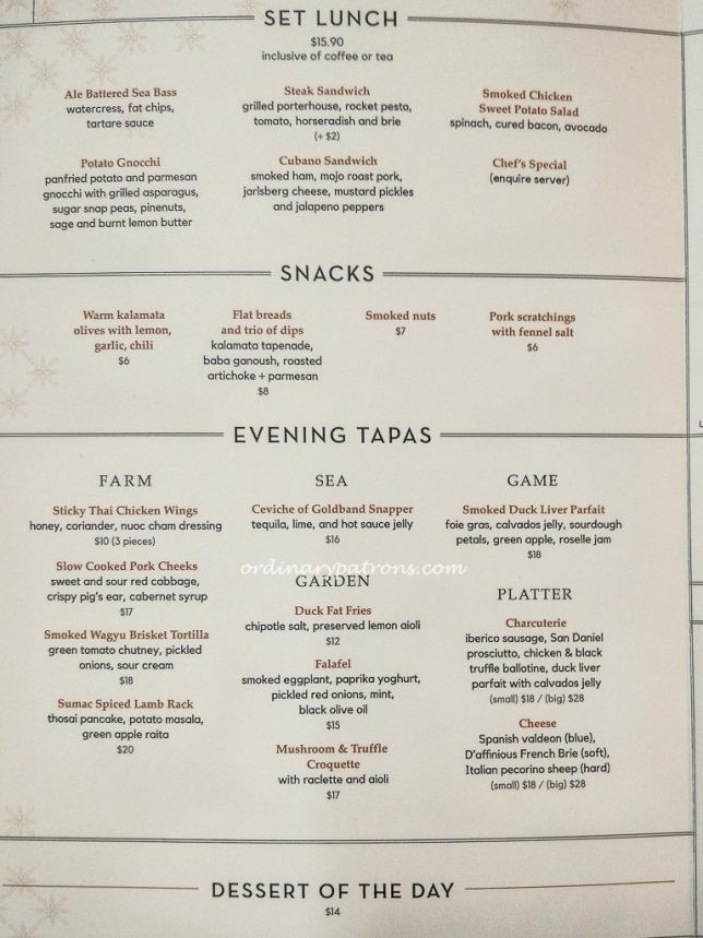 Alchemist Beer Lab Menu