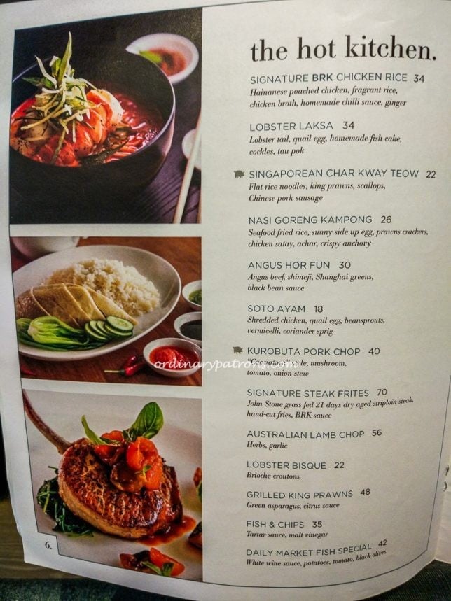 Menu of Beach Road Kitchen
