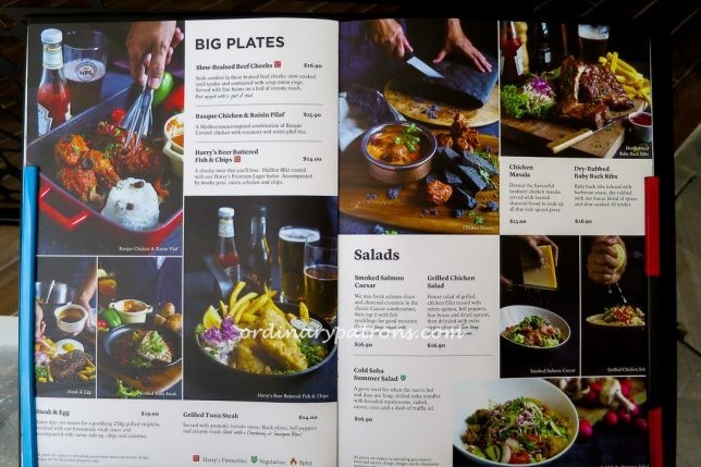 Harry's Bar at Tai Seng Menu