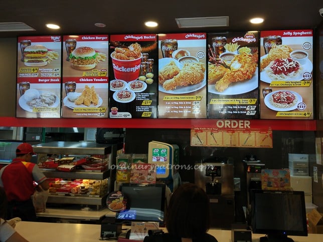 Jollibee Menu Board