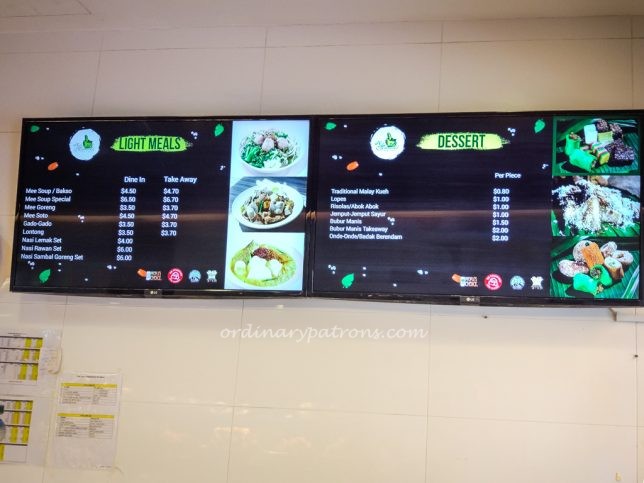 Hjh Maimunah Restaurant Menu