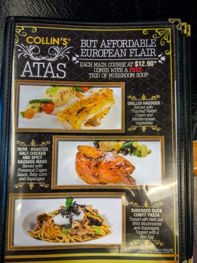 Collin's Restaurant Promotion
