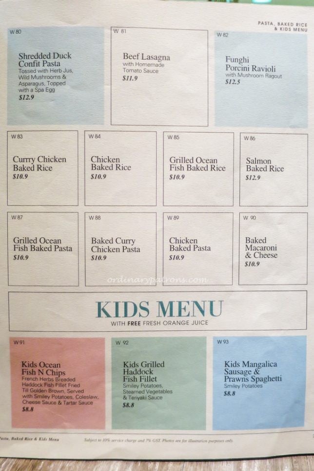 Collin's Menu