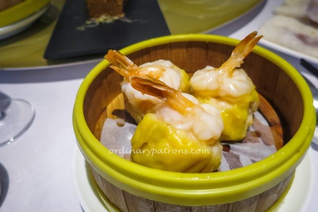 Peach Garden OCBC siew mai with phoenix prawn