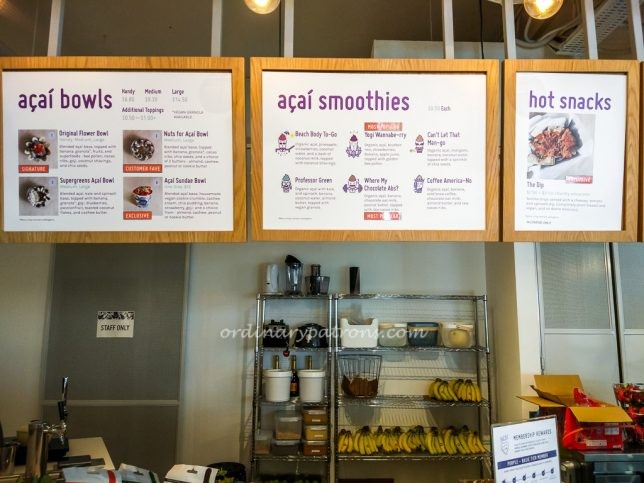 Project Acai Menu Board