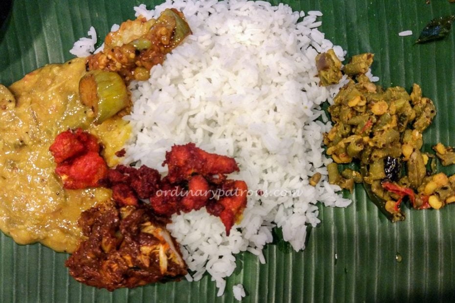 Banana Leaf Meal at Samy's Curry Indian Restaurant