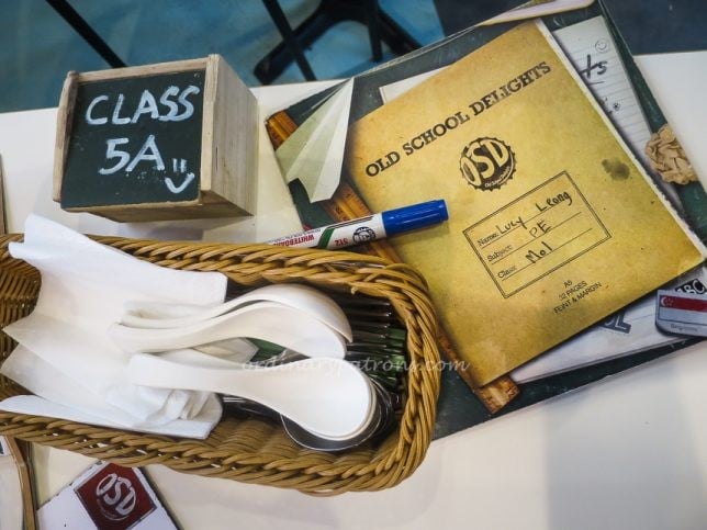 Old School Delights Menu