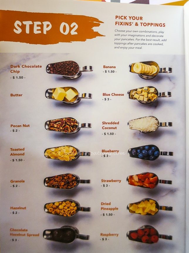  Slappy Cakes DIY Pancake Menu 