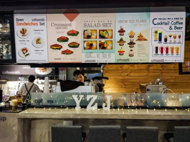 Menu Coffeesmith Suntec City