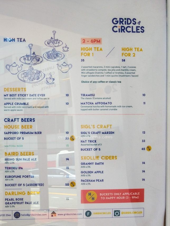 Grids & Circles menu