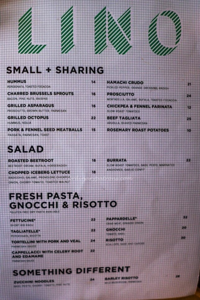 LINO Restaurant Binjai Park Singapore