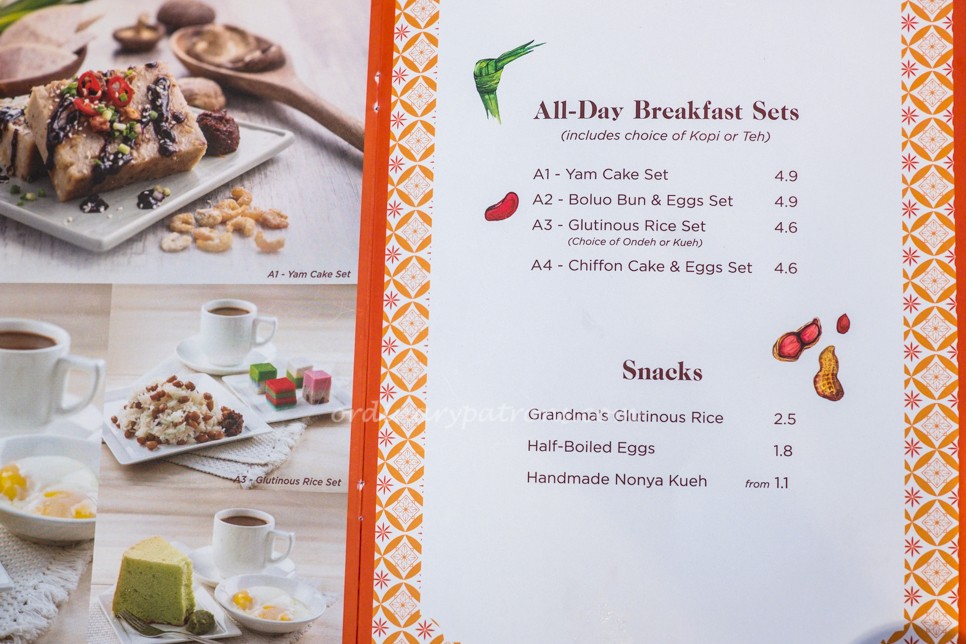 HarriAnns Suntec City Menu