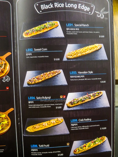 Pizza Maru Singapore Menu