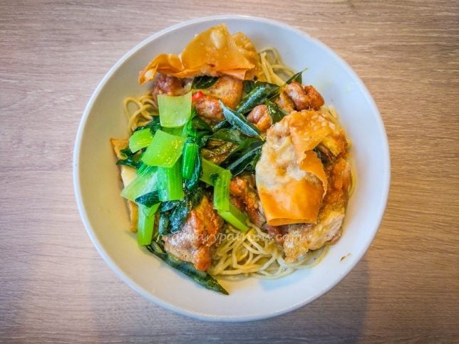 Pontian Salted Egg Chicken Cutlet Noodles