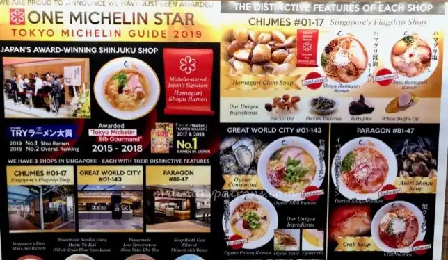 One Michelin Star Hototogisu Menu