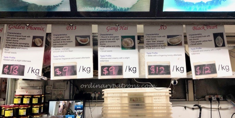 Ah Seng Durian Ghim Moh Market