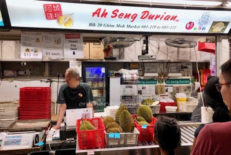 Ah Seng Durian Ghim Moh Market