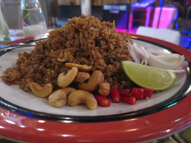 Olive Fried Rice at Basil & Thyme restaurant
