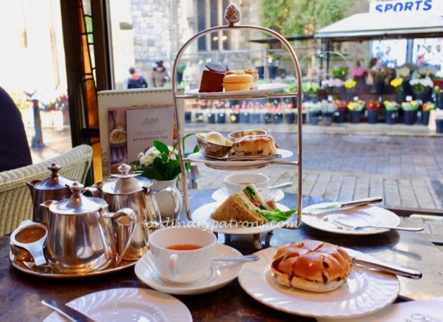 Three tier stand  - Afternoon tea at Bettys Café Tea Rooms, York England