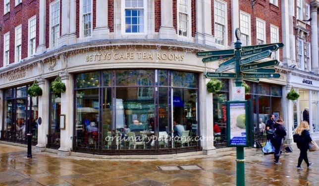 Afternoon tea at Bettys Café Tea Rooms, York England