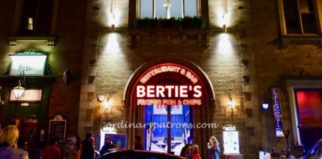 Bertie's Fish & Chips in Edinburgh