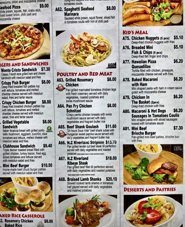 Fusion Spoon Botanic Gardens Menu