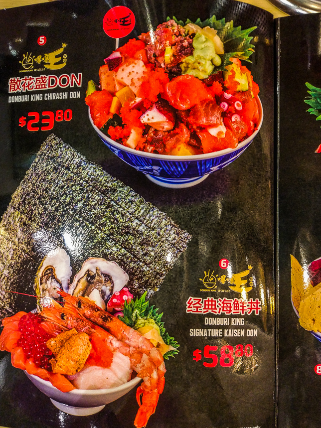 Donburi King Menu