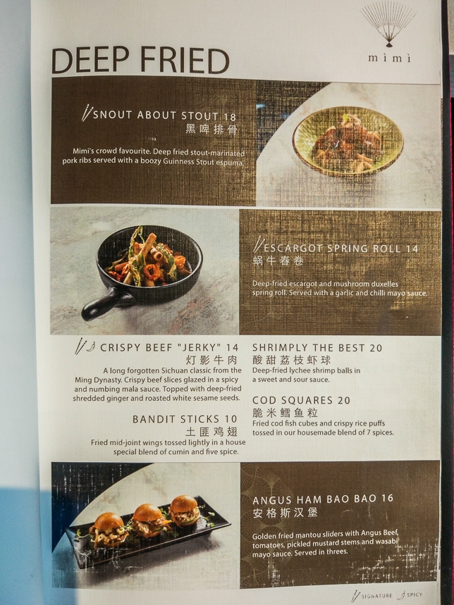 Mimi Restaurant Menu
