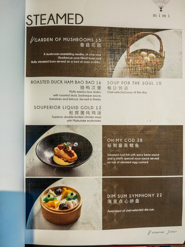 Mimi Restaurant Menu