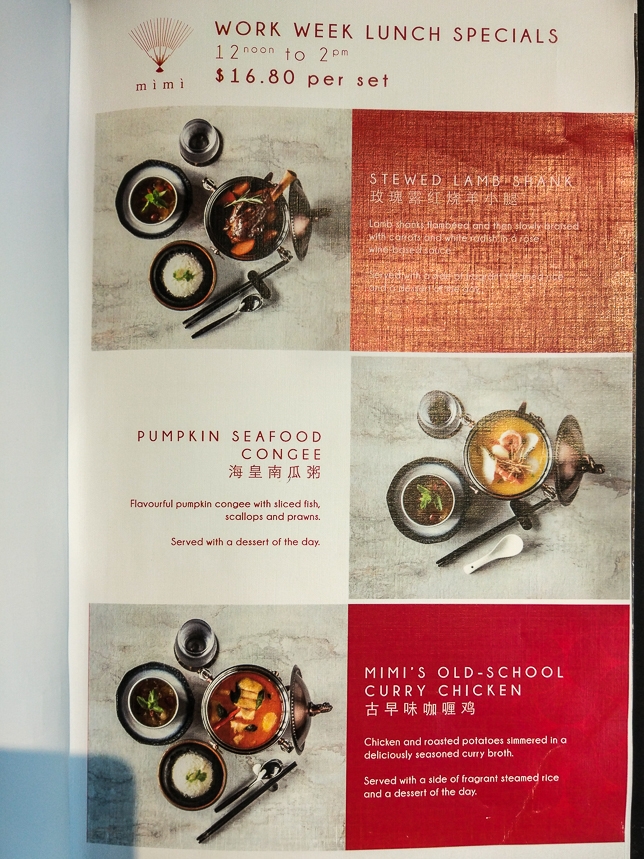 Mimi Work Week Lunch Specials