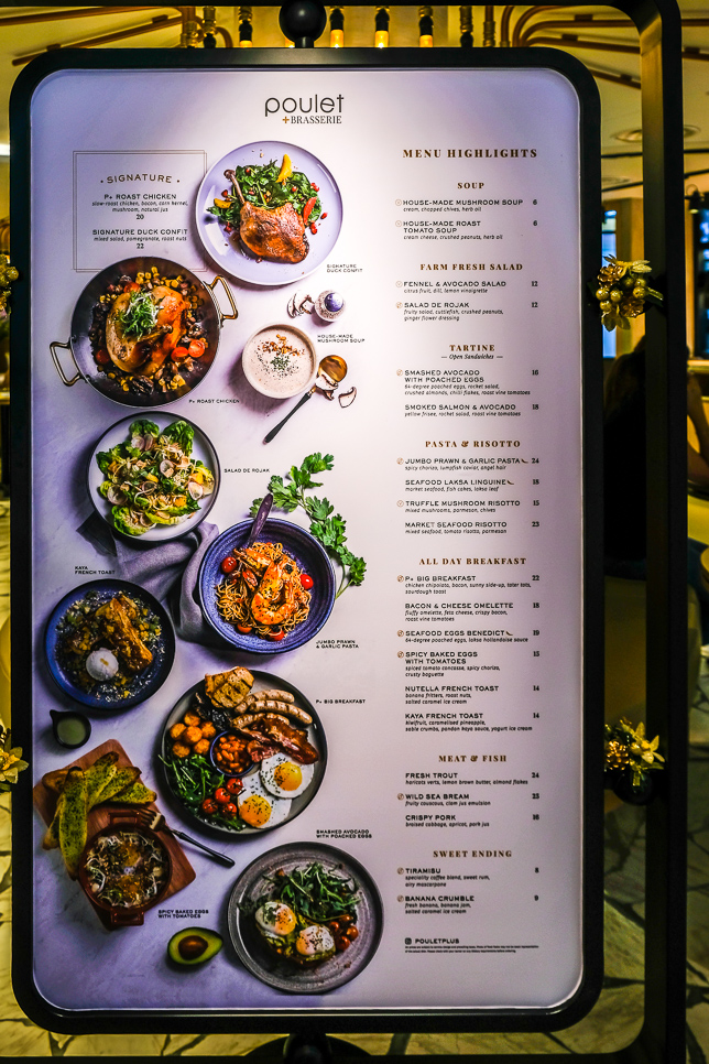 Poulet + Brasserie Menu
