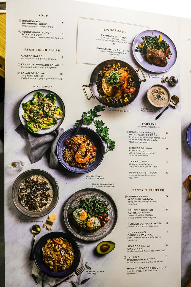 Menu of Poulet + Brasserie 