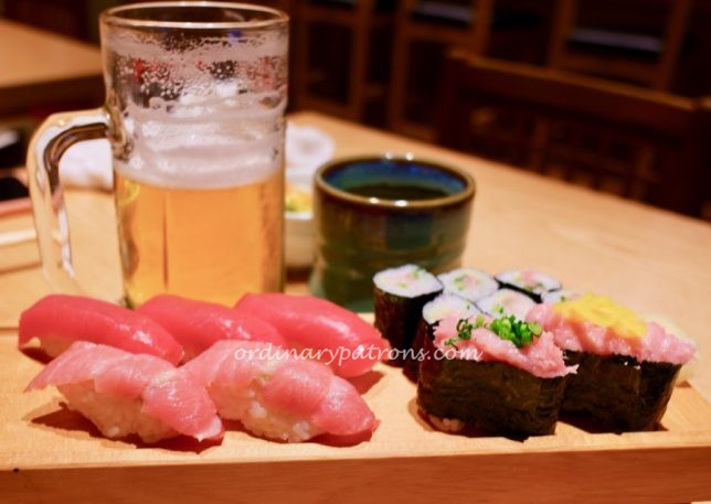 Itamae Sushi Shimbashi menu.