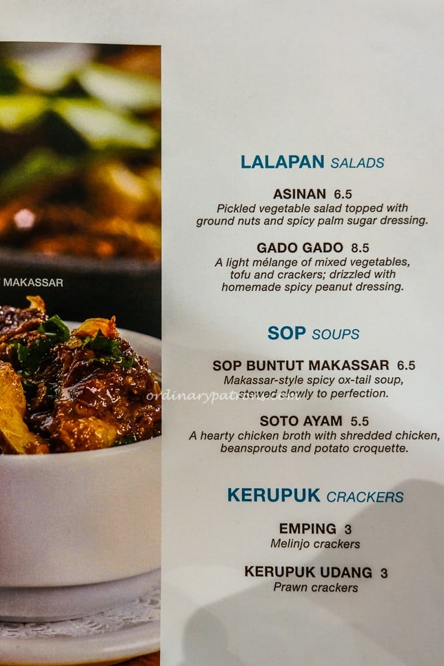 Tambuah Mas Great World City menu