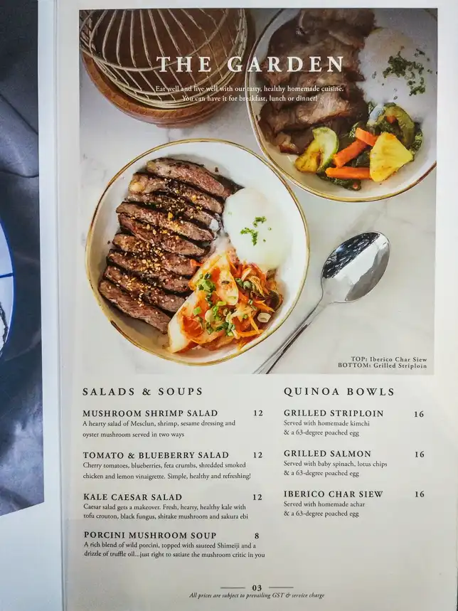 Menu of Tipsy Bird PLQ