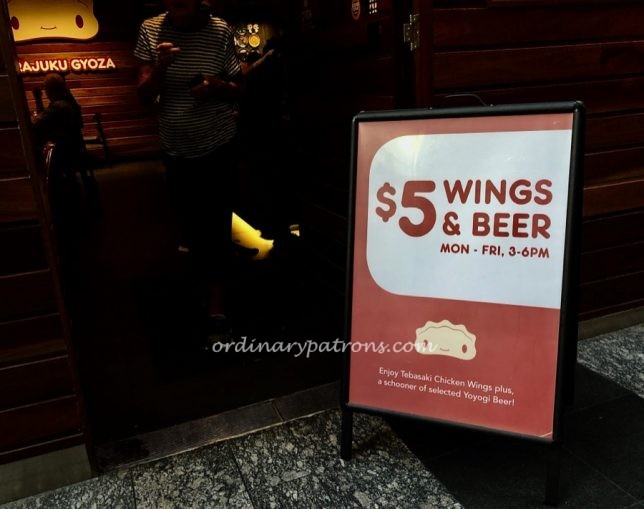 Harajuku Gyoza Brisbane - A$5 Wings & Beer