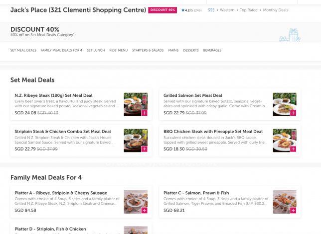 Jack's Place Delivery by Foodpanda Menu