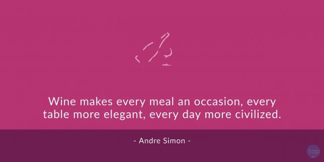 Wine makes every meal an occasion, every table more elegant, every day more civilized. - Andre Simon
quote