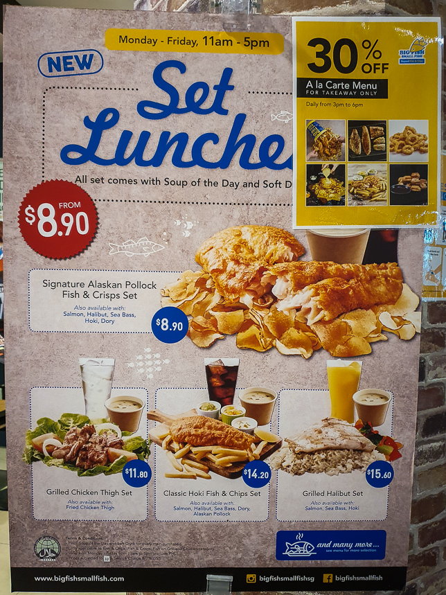 Big Fish Small Fish Set Lunches